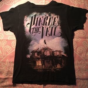 ptv collide with the sky band shirt xs